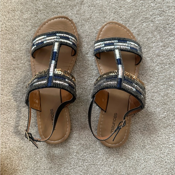 Maurices Sequin Sandals Size: 7 - Picture 1 of 4